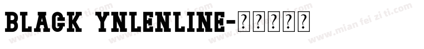 black ynlenline字体转换